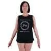 Camiseta orgánica vegana Love your practice practice your love negra