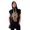 Sudadera negra sin mangas con capucha Ganesha