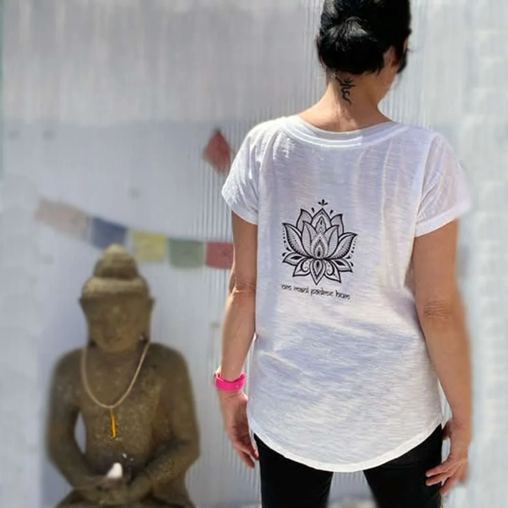 espalda camiseta organica buda