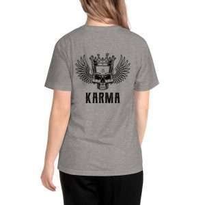 camiseta organica gris dharma karma
