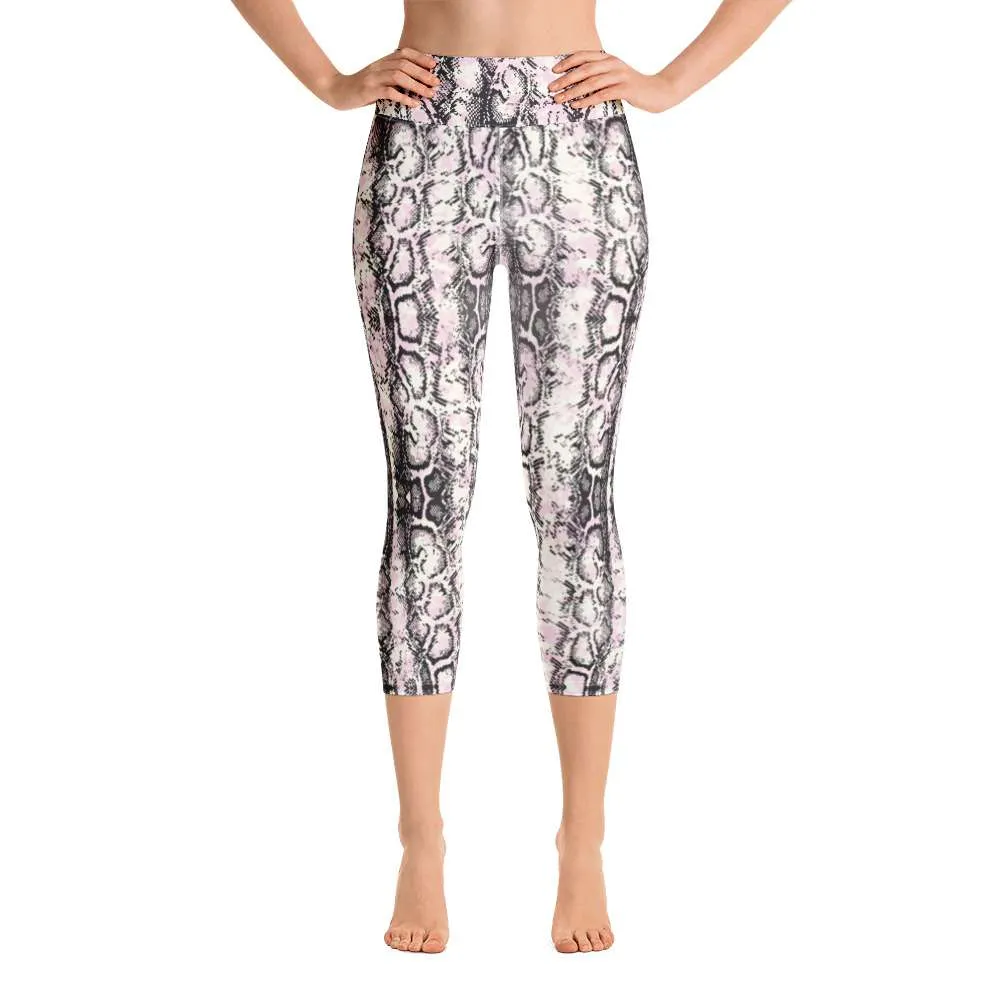 Leggings capri de yoga serpiente