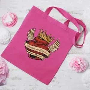 bolso tote fucsia sometimes the king is a woman